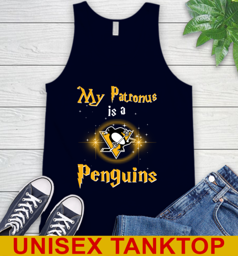 NHL Hockey Harry Potter My Patronus Is A Pittsburgh Penguins Tank Top 2