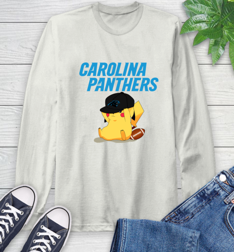NFL Pikachu Football Sports Carolina Panthers Long Sleeve T-Shirt 12
