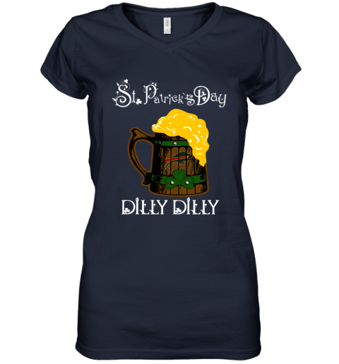 NFL Buffalo Bills St Patrick's Day Dilly Dilly Beer Football Sports pZYwnrPRuyR women v neck t shirt 39 95 151514 front navy