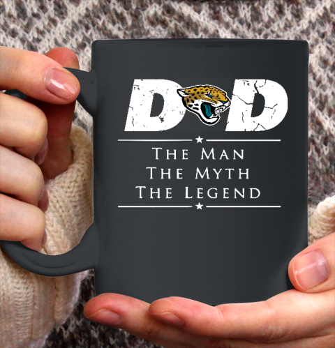 Jacksonville Jaguars NFL Football Dad The Man The Myth The Legend Ceramic Mug 11oz 2