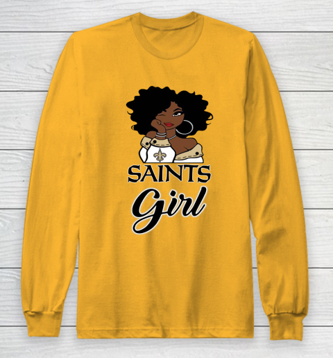 New Orleans Saints Girl NFL Long Sleeve T-Shirt 3