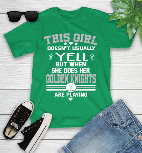 Vegas Golden Knights NHL Hockey I Yell When My Team Is Playing Youth T-Shirt 8