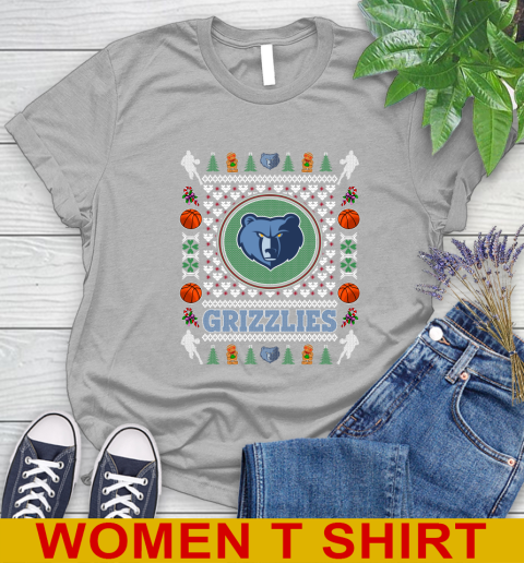 Memphis Grizzlies Merry Christmas NBA Basketball Loyal Fan Women's T-Shirt 5