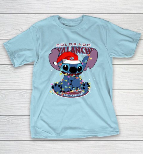 Colorado Avalanche NHL Hockey noel stitch Christmas T-Shirt 10