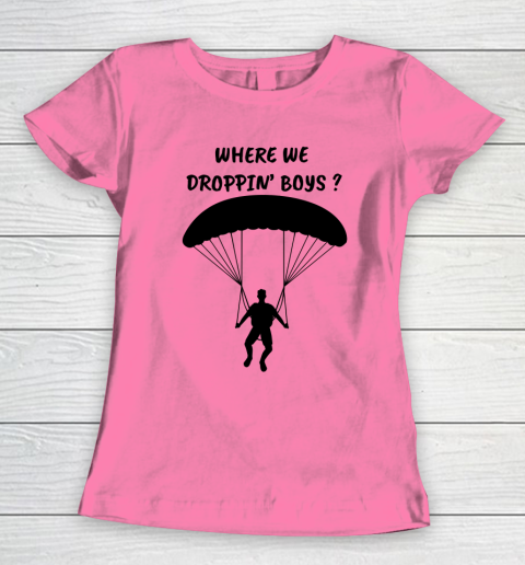 Fortnite Tshirt Where we droppin Boys Women's T-Shirt 9