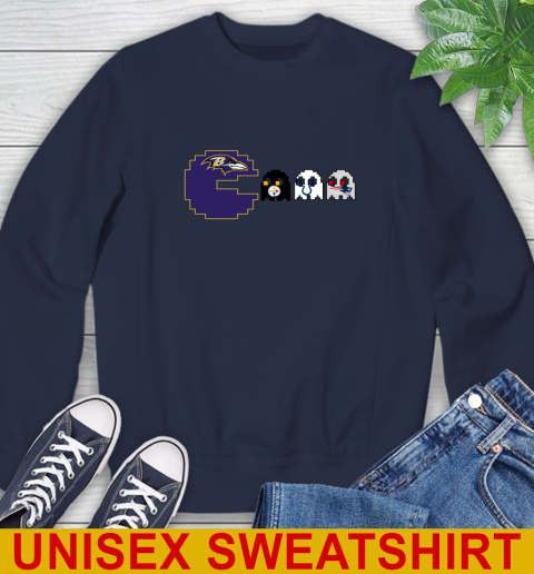 Baltimore Ravens NFL Football Pac Man Champion Sweatshirt 3