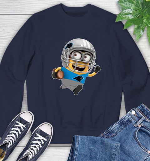 NFL Carolina Panthers Minions Disney Football Sports Sweatshirt 3
