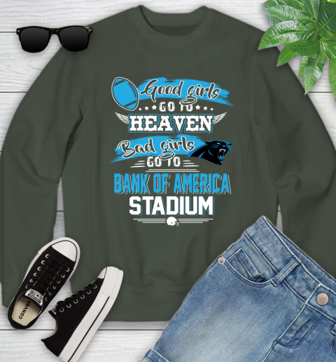 Carolina Panthers NFL Bad Girls Go To Bank of America Stadium Shirt Youth Sweatshirt 9