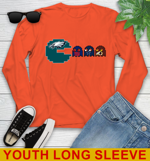 Philadelphia Eagles NFL Football Pac Man Champion Youth Long Sleeve 4