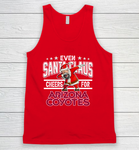 Arizona Coyotes Even Santa Claus Cheers For Christmas NHL Tank Top 5