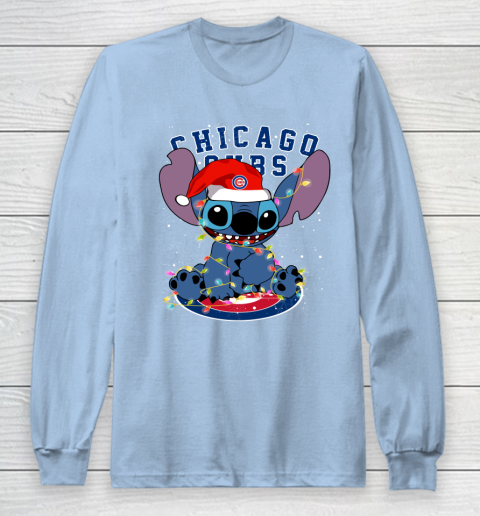 Chicago Cubs MLB noel stitch Baseball Christmas Long Sleeve T-Shirt 5