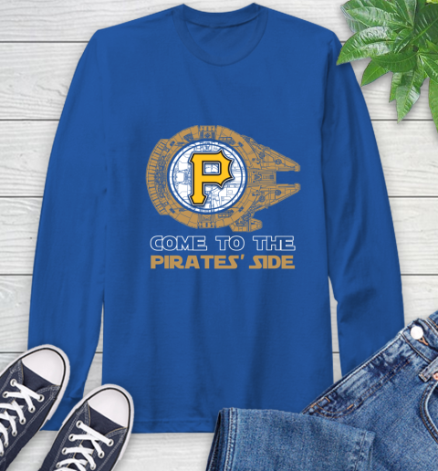 MLB Come To The Pittsburgh Pirates Side Star Wars Baseball Sports Long Sleeve T-Shirt 10