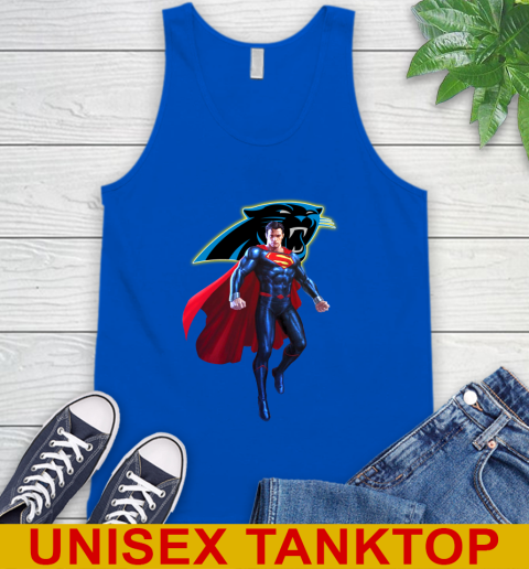 NFL Superman DC Sports Football Carolina Panthers Tank Top 5