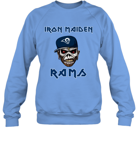 NFL Los Angeles Rams Iron Maiden Rock Band Music Football Sports GTFrCPlC3uN sweatshirt 35 95 151514 front carolina blue
