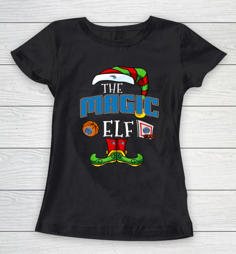 Orlando Magic Christmas ELF Funny NBA Women's T-Shirt