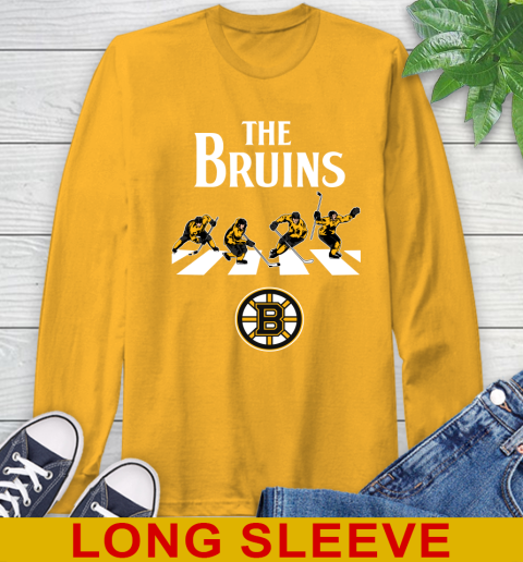 NHL Hockey Boston Bruins The Beatles Rock Band Shirt Long Sleeve T-Shirt 2