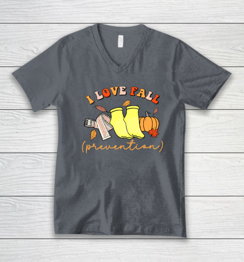 I Love Fall (Prevention) V-Neck T-Shirt 3