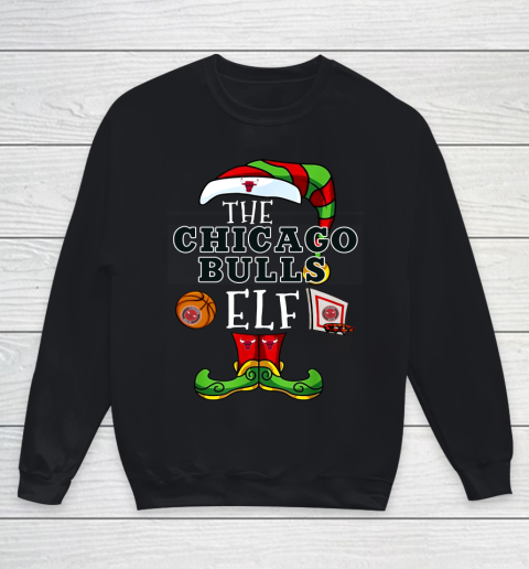 Chicago Bulls Christmas ELF Funny NBA Youth Sweatshirt