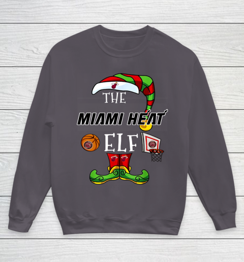Miami Heat Christmas ELF Funny NBA Youth Sweatshirt 5