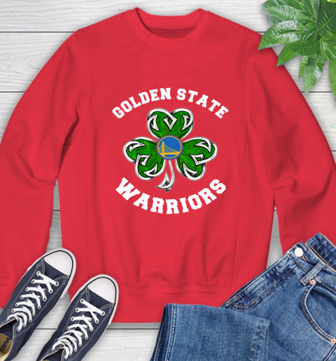 NBA Golden State Warriors Three Leaf Clover St Patrick's Day Basketball Sports Sweatshirt 10
