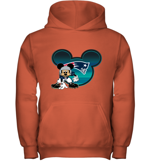 NFL New England Patriots Mickey Mouse Disney Football T Shirt yWUAQK6V0x7 youth hoodie 43 95 151514 front orange