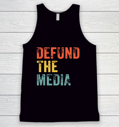 Defund The Media Retro Vintage Tank Top