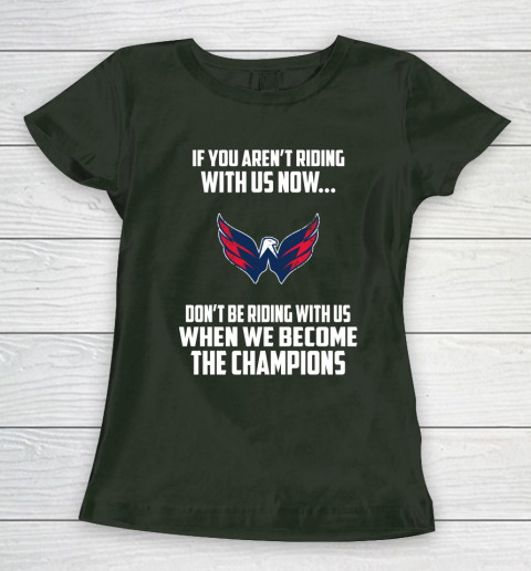 NHL Washington Capitals Hockey We Become The Champions Women's T-Shirt 4