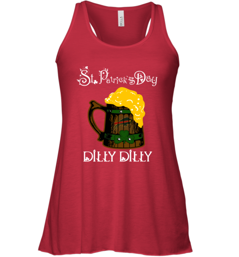 NFL Buffalo Bills St Patrick's Day Dilly Dilly Beer Football Sports pkKtJWyCtvK flowy tank 32 95 151514 front red