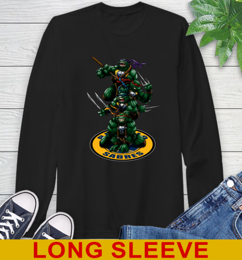 NHL Hockey Buffalo Sabres Teenage Mutant Ninja Turtles Shirt Long Sleeve T-Shirt 2