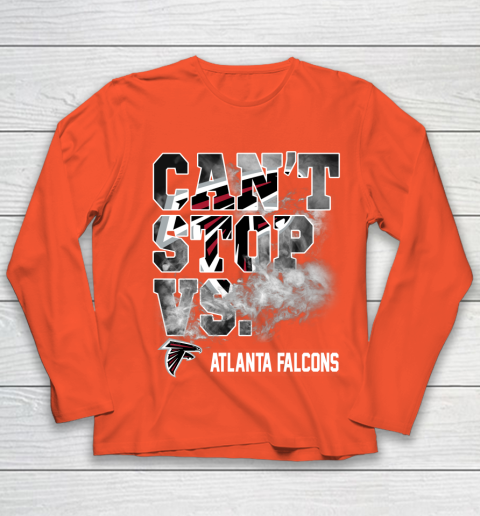 NFL Atlanta Falcons Can't Stop Vs Youth Long Sleeve 3
