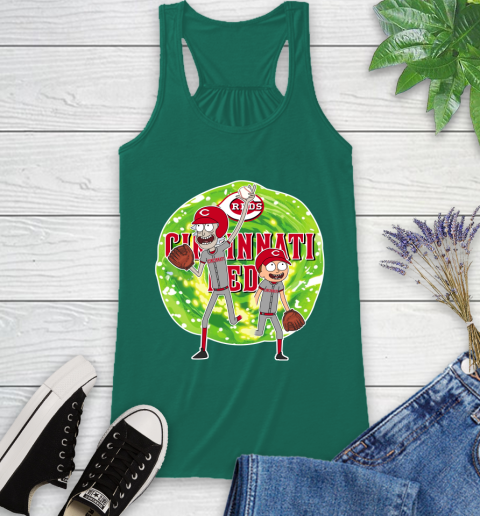 MLB Cincinnati Reds Rick And Morty Baseball Sports Racerback Tank 7