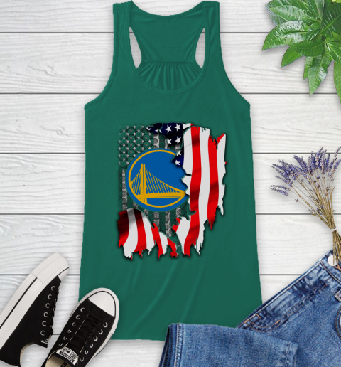 Golden State Warriors NBA Basketball American Flag Racerback Tank 6