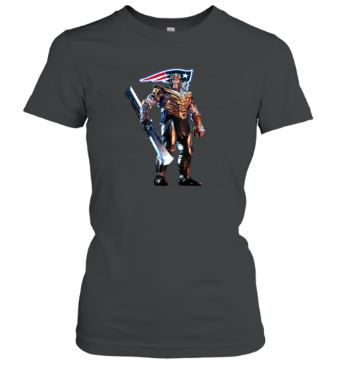 NFL Thanos Marvel Avengers Endgame Football New England Patriots Women's T-Shirt