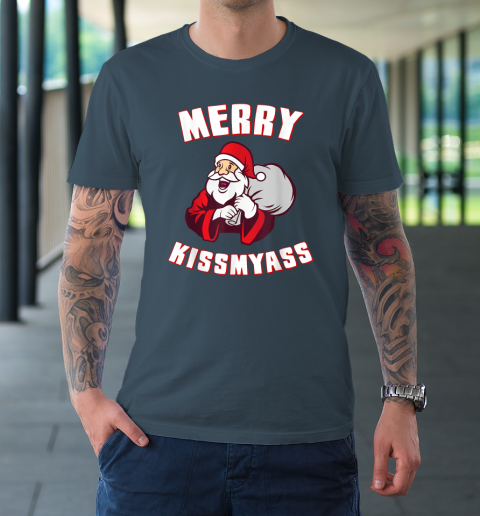 Merry Kissmyass Funny Christmas T-Shirt 4