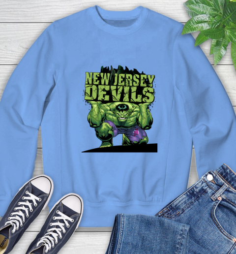 New Jersey Devils NHL Hockey Incredible Hulk Marvel Avengers Sports Sweatshirt 11