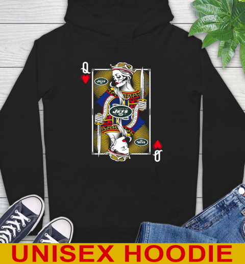 NFL Football New York Jets The Queen Of Hearts Card Shirt Hoodie