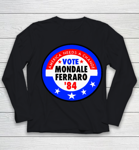 Walter Mondale and Geraldine Ferraro Campaign Button Youth Long Sleeve