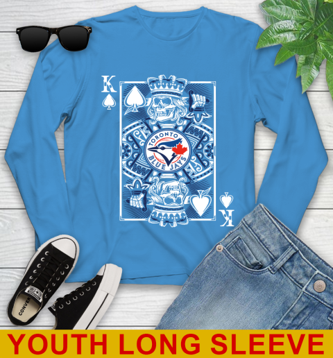 Toronto Blue Jays MLB Baseball The King Of Spades Death Cards Shirt Youth Long Sleeve 8
