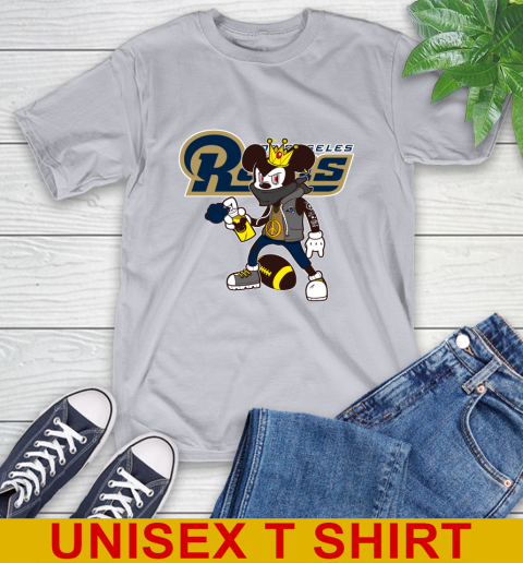 Los Angeles Rams NFL Football Mickey Peace Sign Sports T-Shirt 6