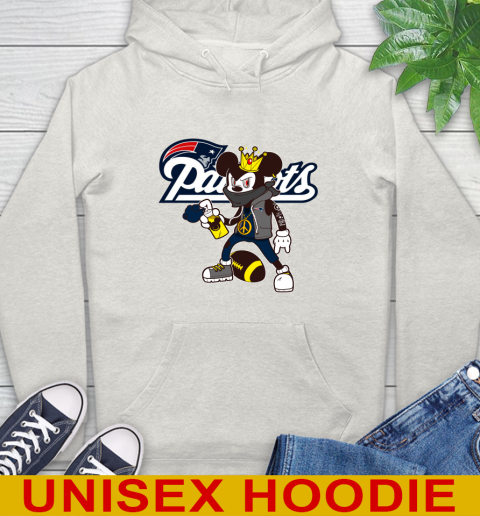 New England Patriots NFL Football Mickey Peace Sign Sports Hoodie 12