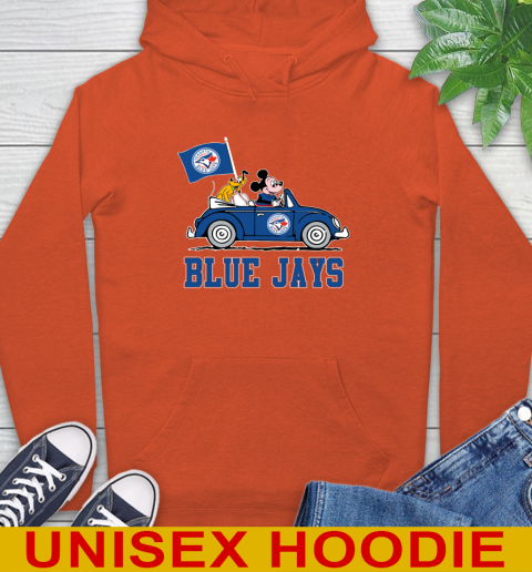 MLB Baseball Toronto Blue Jays Pluto Mickey Driving Disney Shirt Hoodie 5