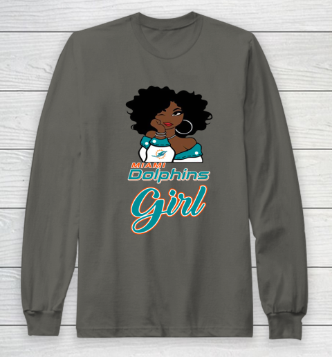 Miami Dolphins Girl NFL Long Sleeve T-Shirt 8