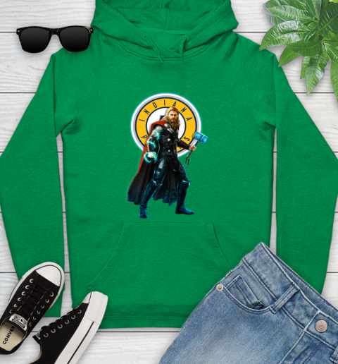 NBA Thor Avengers Endgame Basketball Indiana Pacers Youth Hoodie 7