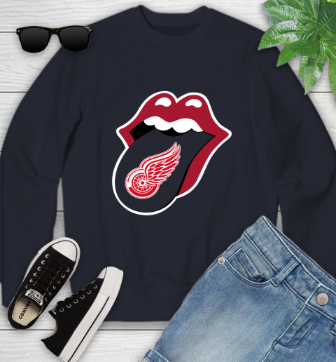 Detroit Red Wings NHL Hockey Lips I Root For My Team Adoring Fan 117