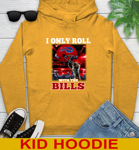 Buffalo Bills NFL Football I Only Roll With My Team Sports Youth Hoodie 2