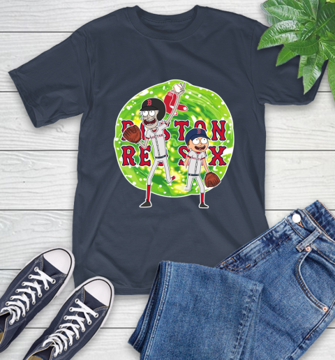 MLB Boston Red Sox Rick And Morty Baseball Sports T-Shirt - Image 5