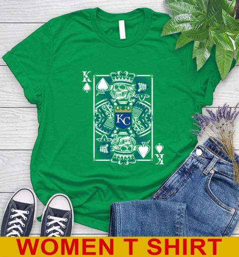 Kansas City Royals MLB Baseball The King Of Spades Death Cards Shirt Women's T-Shirt 7
