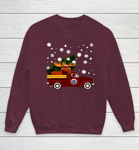 New York Mets Bring Christmas Home MLB Youth Sweatshirt 4