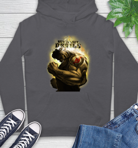 New Jersey Devils NHL Hockey Hulk Marvel Avengers Sports Hoodie 7