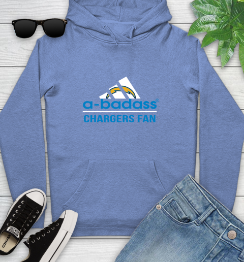 San Diego Chargers NFL Football A Badass Adidas Adoring Fan Sports Youth Hoodie 13